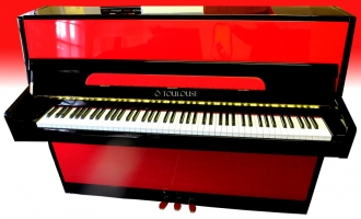 PianO Toulouse noir  rouge - La Mi du Piano